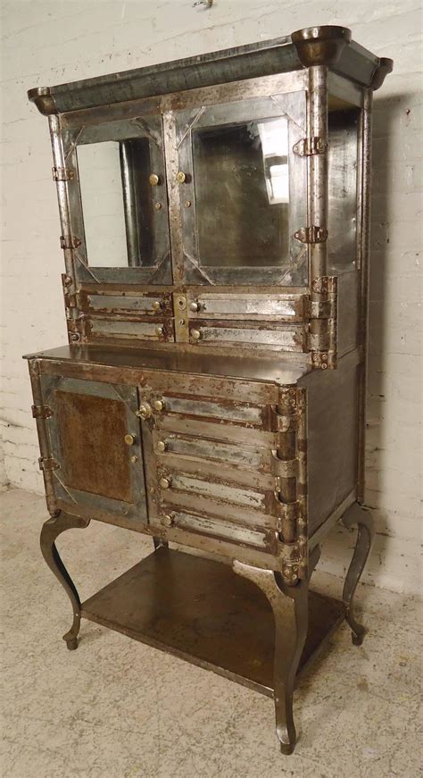 vintage dental cabinet steel glass|old dental cabinets for sale.